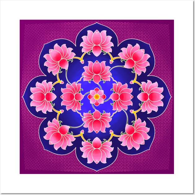 Lotus mandala Wall Art by Prita_d